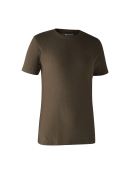 T-Shirts & Poloshirts - Deerhunter - Basic 2-pack T-Shirt -Brown Leaf Melange