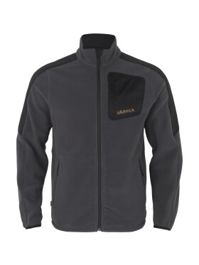 Trøjer & Fleece - Härkila - Venjan fleece jakke -Black/Grey