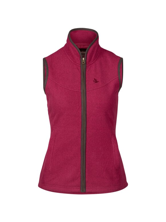 Dameveste - Seeland - Woodcock fleece vest Women -Classic burgundy