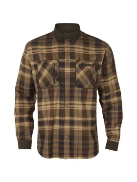 Skjorter - Härkila - Pajala skjorte -Beige w/brown