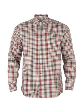 Skjorter - Härkila - Milford skjorte -Bloodstone red/White