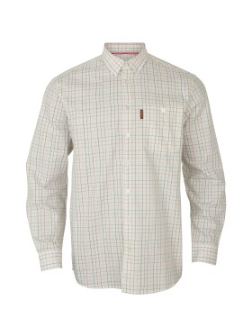 Skjorter - Härkila - Allerston L/S skjorte -Bloodstone red/White