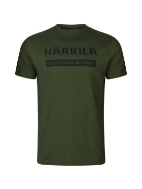 T-Shirts & Poloshirts - Härkila - Härkila logo t-shirt 2-pack -Duffel green/Phantom