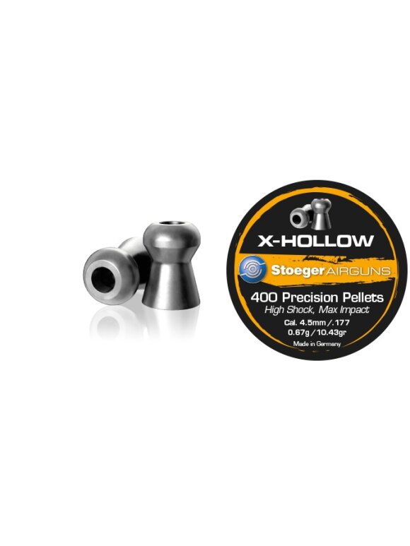 Hagl til luftgevær - Stoeger - X-Hollow 4,5 mm.