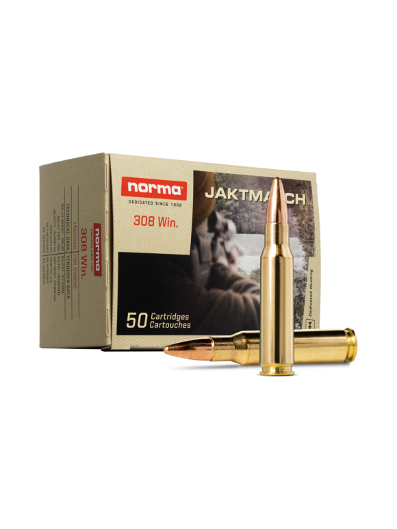 308 Win. - Norma - Jaktmatch FMJ 308 Win. 9,7g 308 Win. - Norma - Jaktmatch FMJ 308 Win. 9,7g
