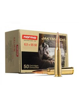 Trænings ammunition - Norma - Jaktmatch FMJ 6,5x55 8g.