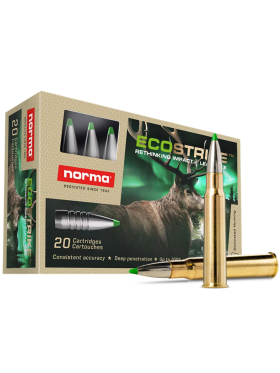 Blyfri riffelammunition - Norma - Ecostrike 8X57 JRS 10,4g