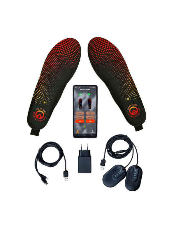 Såler til fodtøj - Happyhot  - EVEREST PRO HEATED INSOLES
