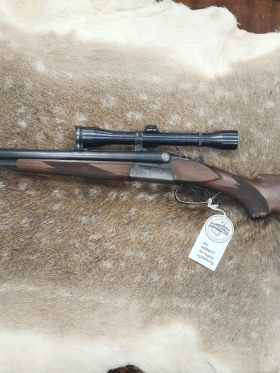 Brugte rifler - GEBRÜDER MERKEL - DRILLING M. SVENSK OMSKIFTER